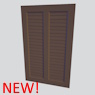 Door with Louvers